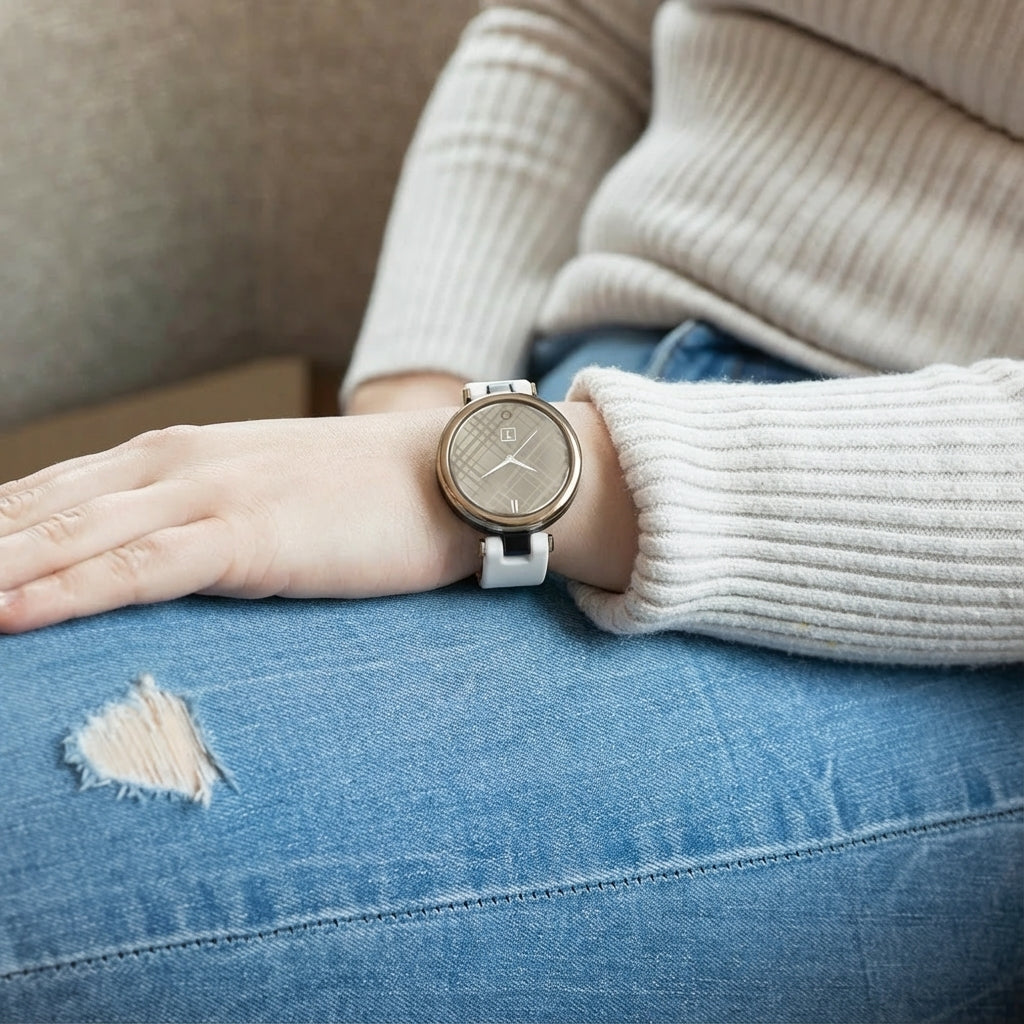 Garmin Lily ホワイトシリコンストラップ（Garmin Lily ウォッチ用）