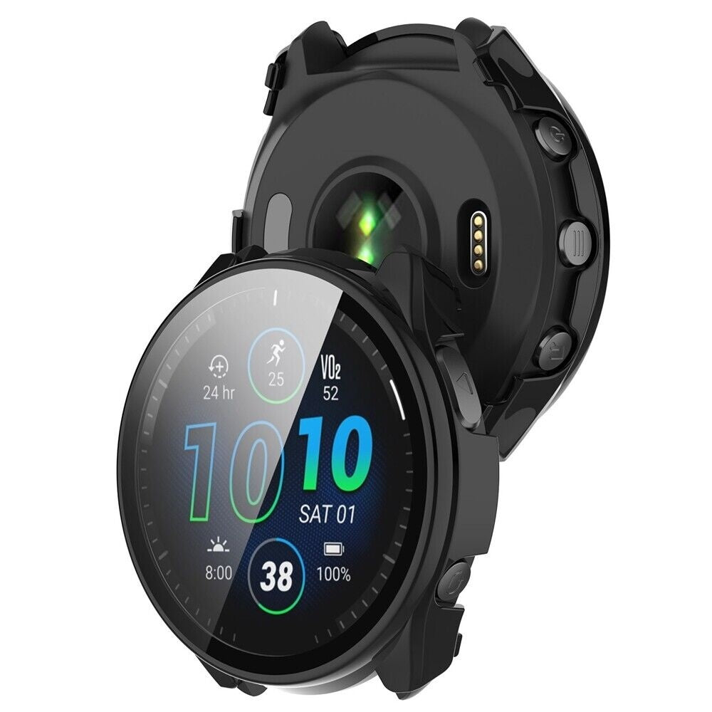Garmin Forerunner 965 védőtok üveggel (fekete)