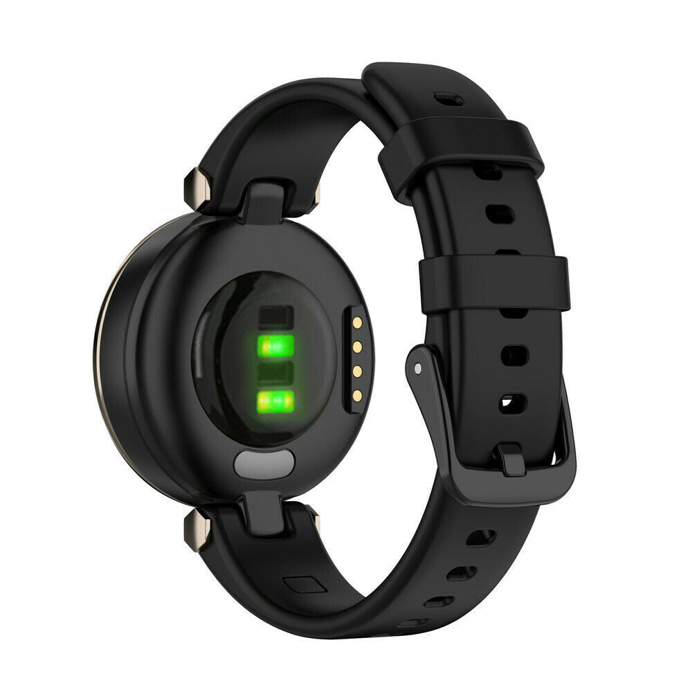 Garmin Lily fekete szilikon csuklópánt csere szíj