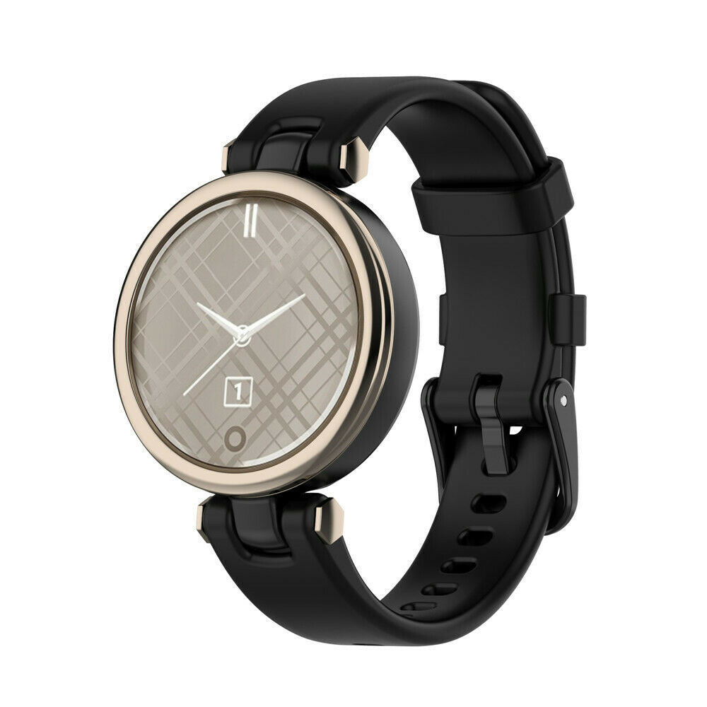 Garmin Lily fekete szilikon csuklópánt csere szíj