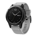 Garmin Fenix 5 Plus és 6 Pro szilikon szíj szürke színben
