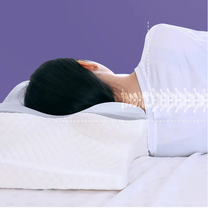 Ergonomic Memory Foam Pillow For Neck And Shoulder Pain Relief By NovaRest