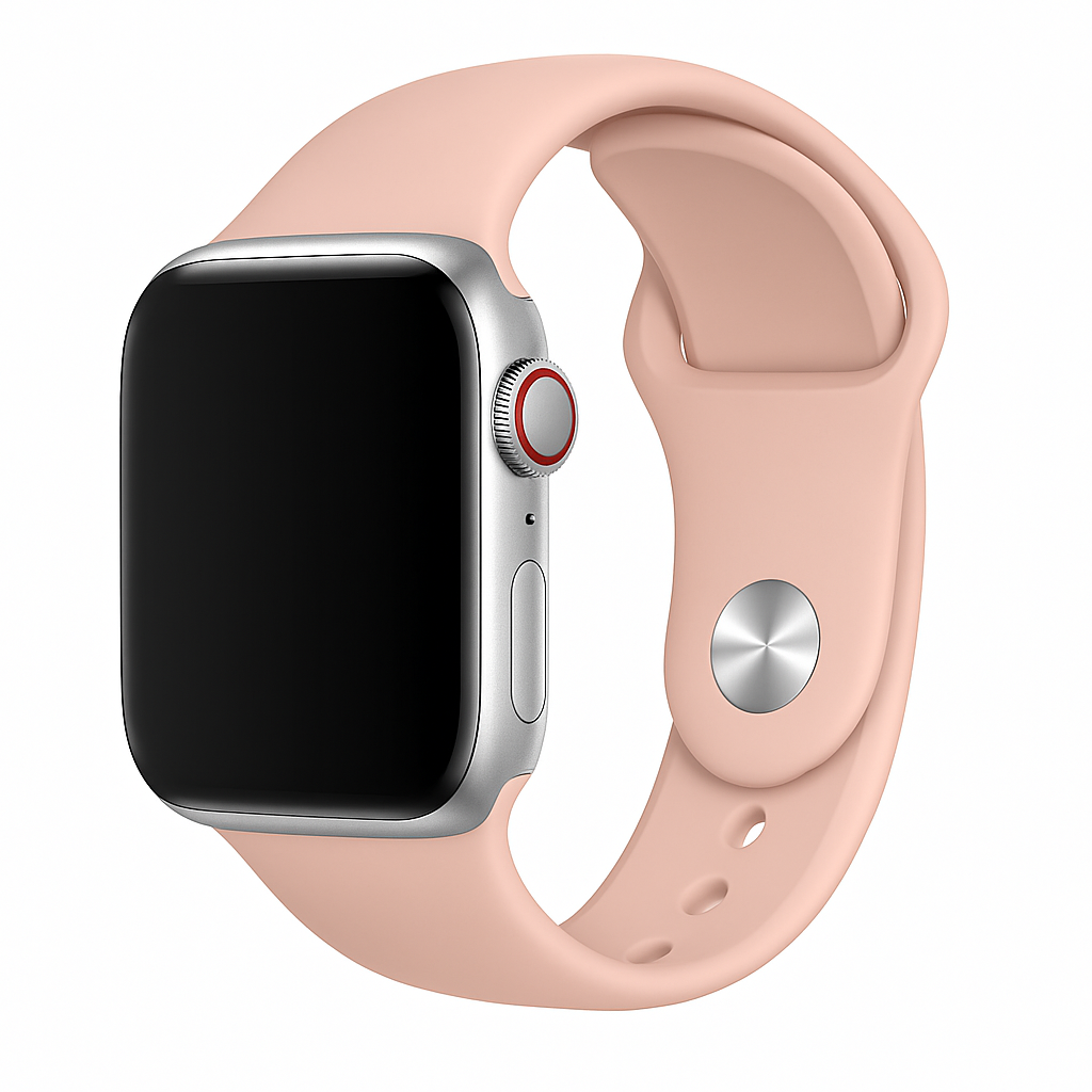 Apple Watch szilikon szíj babarózsaszínben Apple Watch-hoz