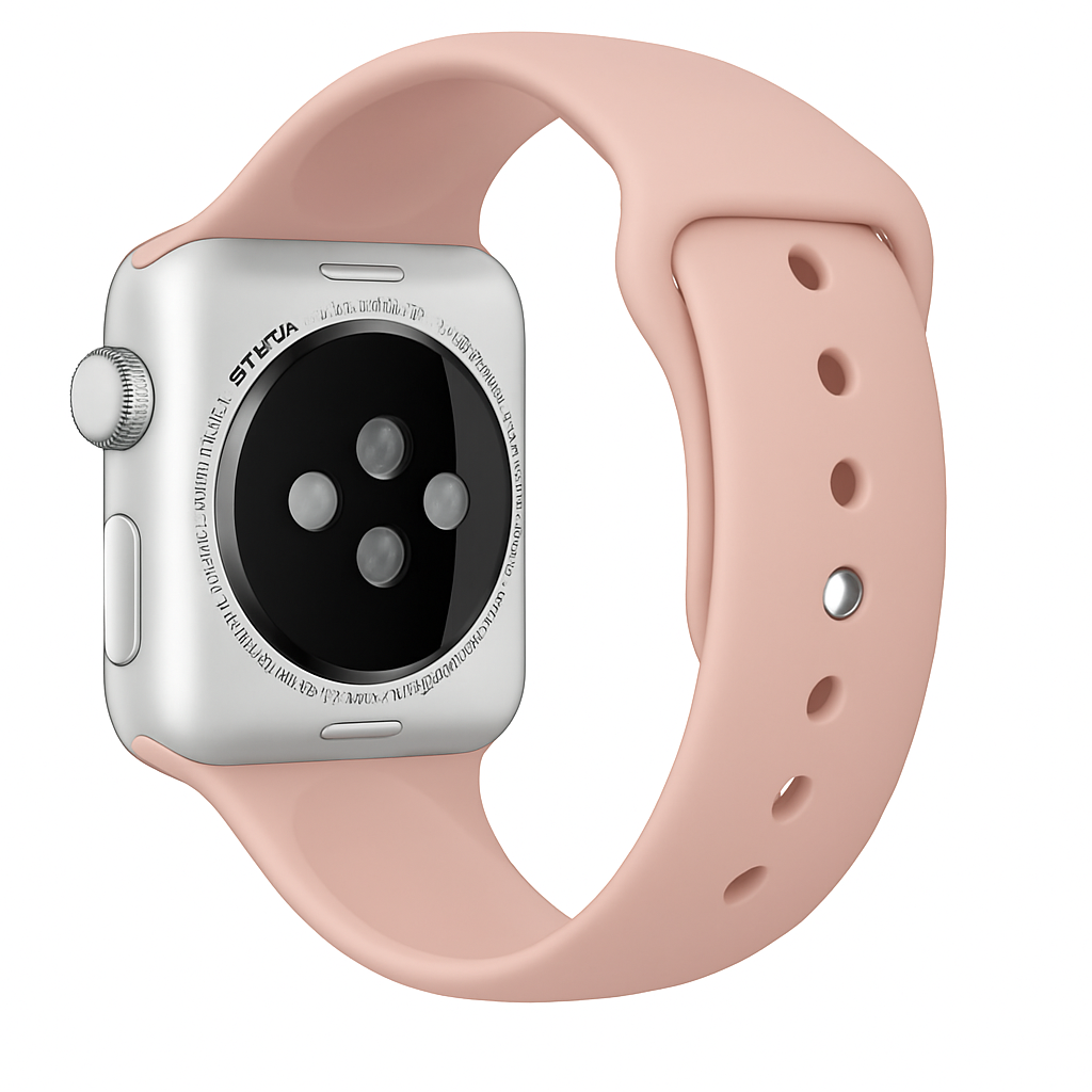 Apple Watch szilikon szíj babarózsaszínben Apple Watch-hoz