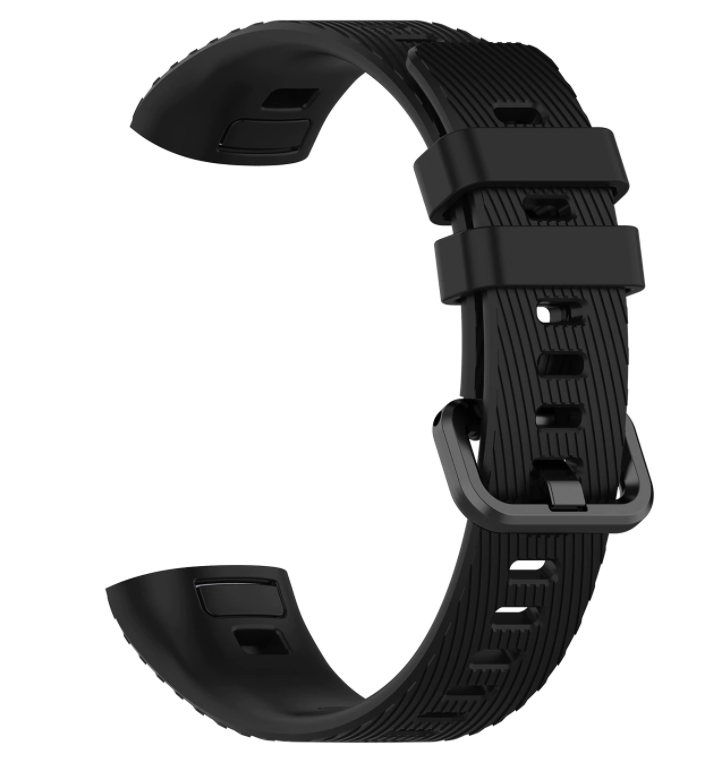 Huawei Band 3/4 Pro fekete szilikon szíj Huawei Band 3/4 Pro-hoz