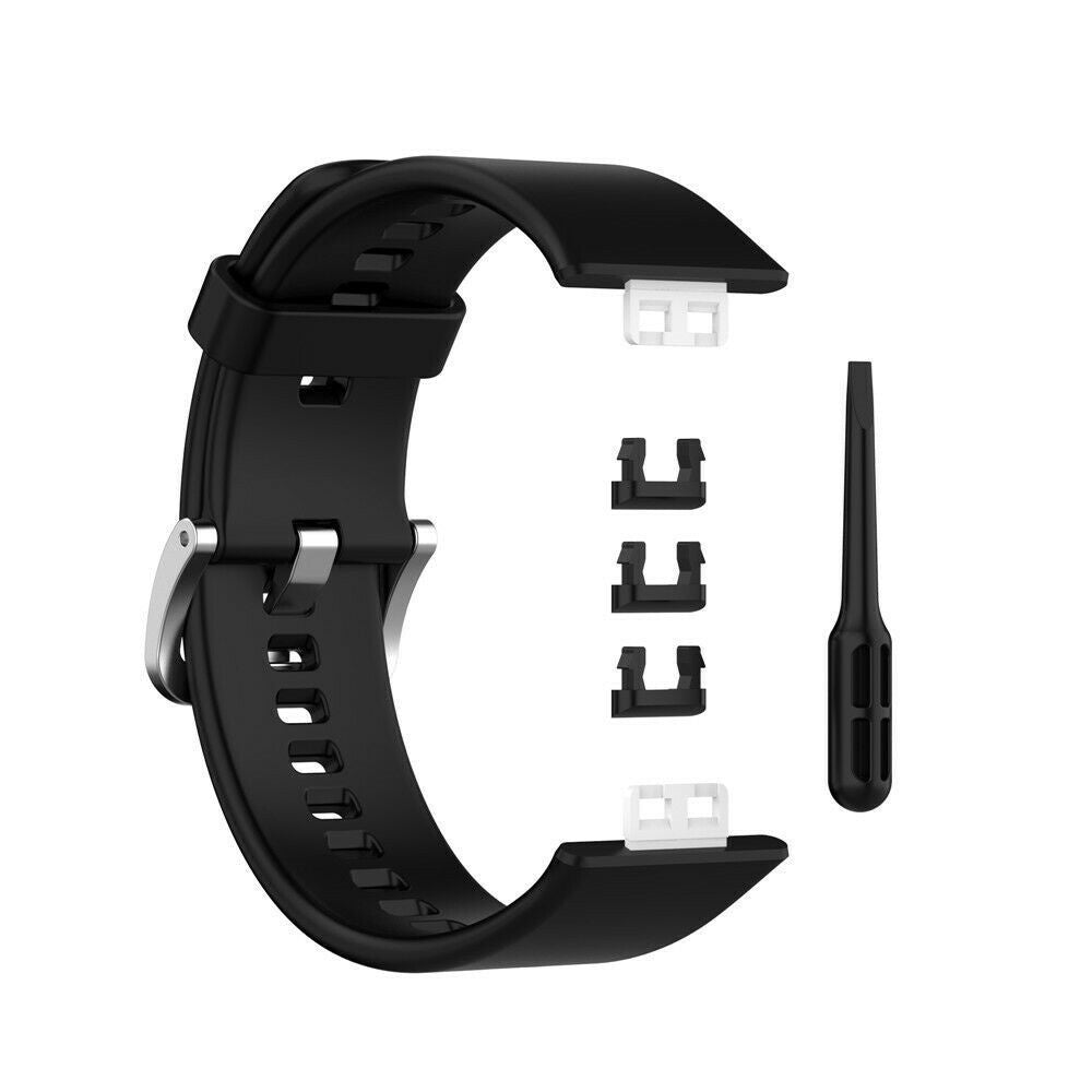 Huawei Watch Fit fekete szilikon szíj Huawei Watch Fithez