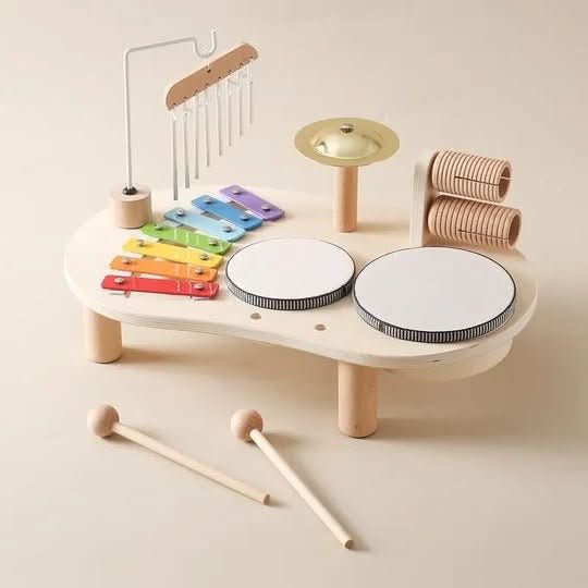 ハーモニウッド 木製音楽おもちゃ クリエイティブな赤ちゃん向け 12ヶ月以上 スキルアップに役立つ