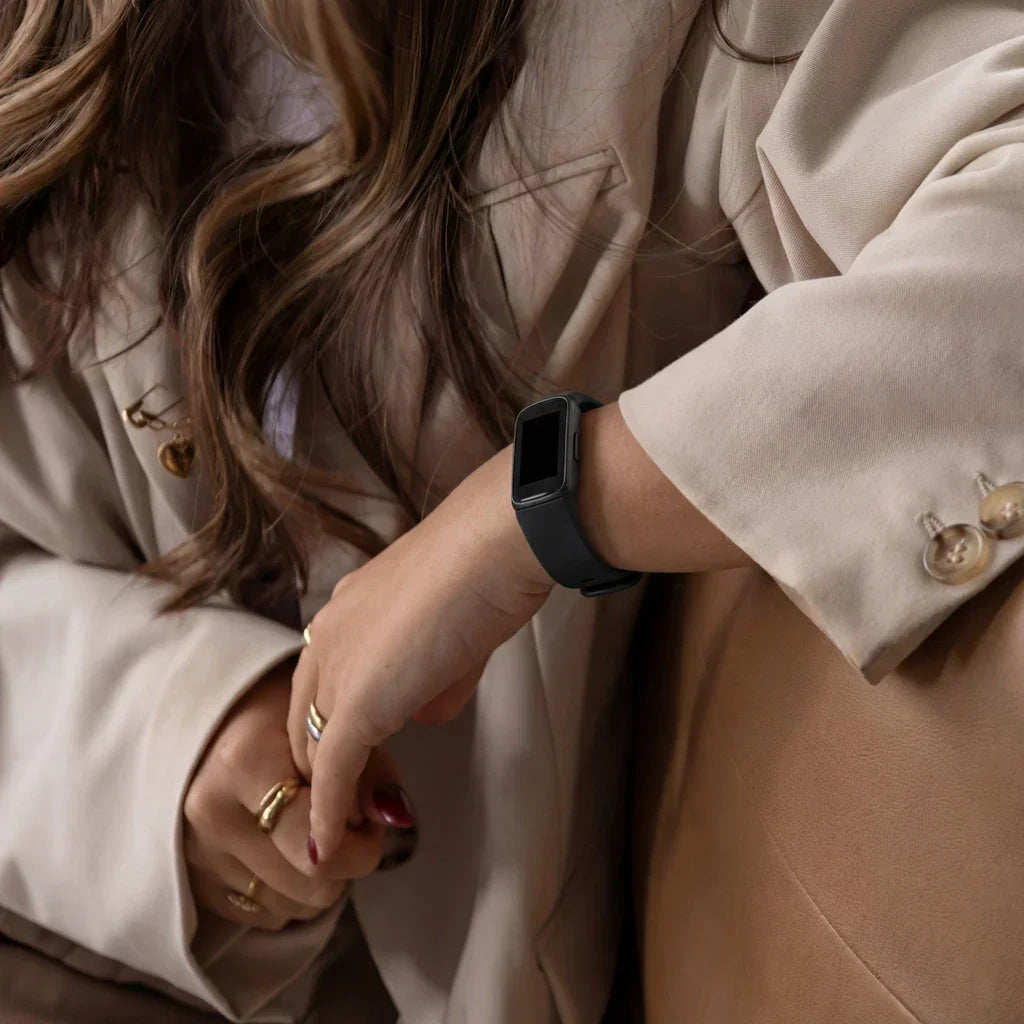 Fitbit Inspire fekete nylon szíj, kompatibilis az Inspire HR és Inspire 2 modellekkel