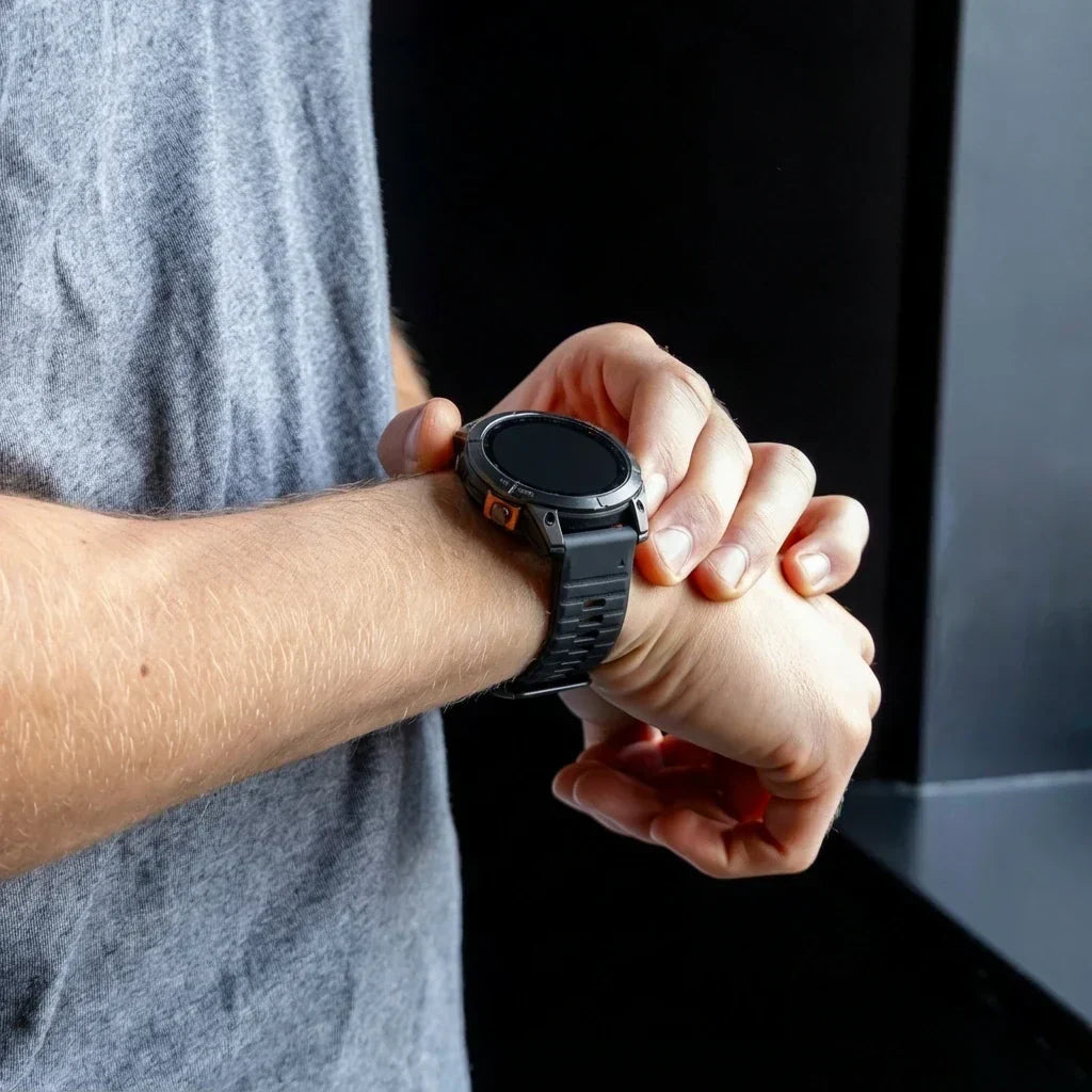 Garmin Fenix 5/6 sportpánt csattal, fekete és szürke