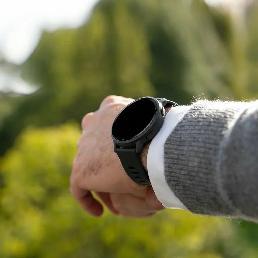 Garmin Vivoactive 3 Classic szilikon szíj fekete színben