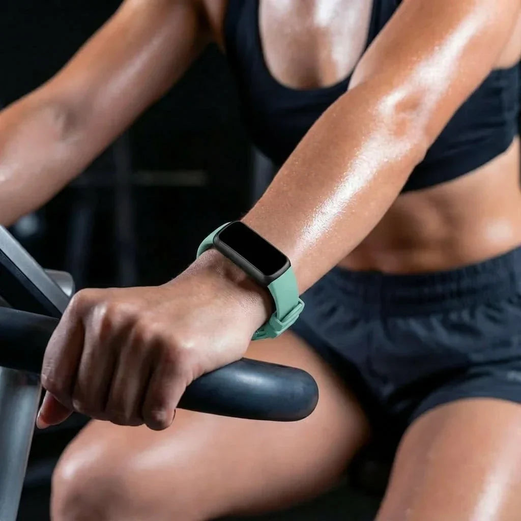 Zöld szilikon szíj Fitbit Inspire 3 okosóra szíjhoz