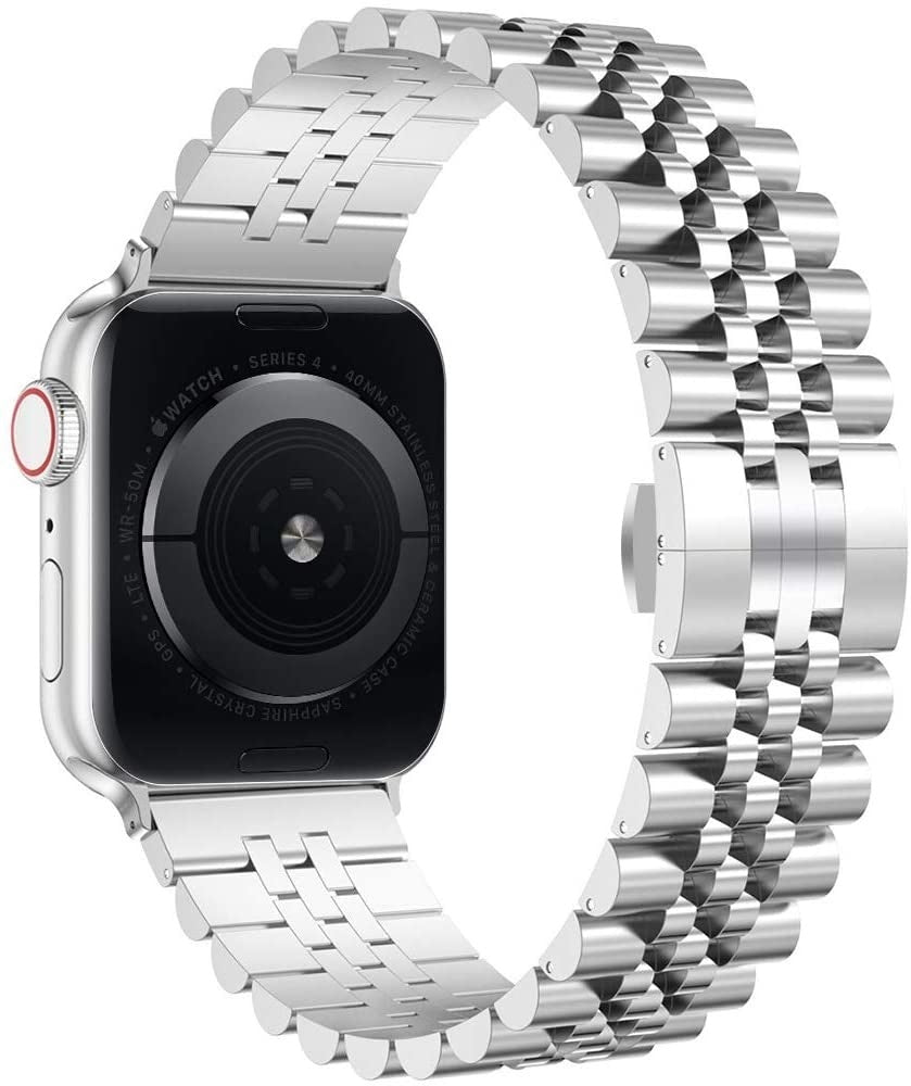 Apple Watch Jubilee acél szíj ezüst színben Apple Watch óraszíjhoz
