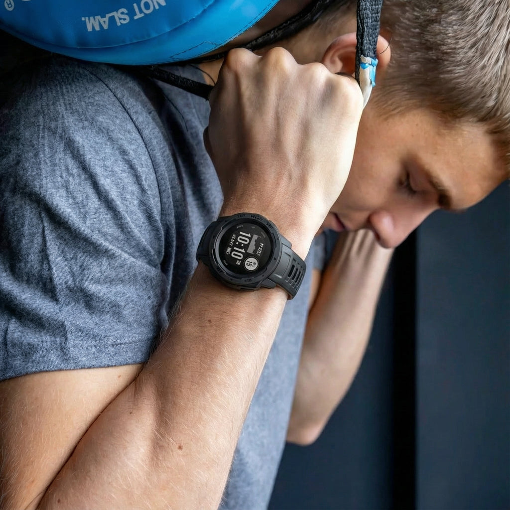 Garmin Instinct 1/2 fekete szilikon szíj kompatibilis óraszíj