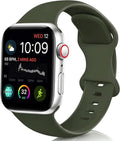 Apple Watch szilikon szíj klasszikus hadseregzöld változat