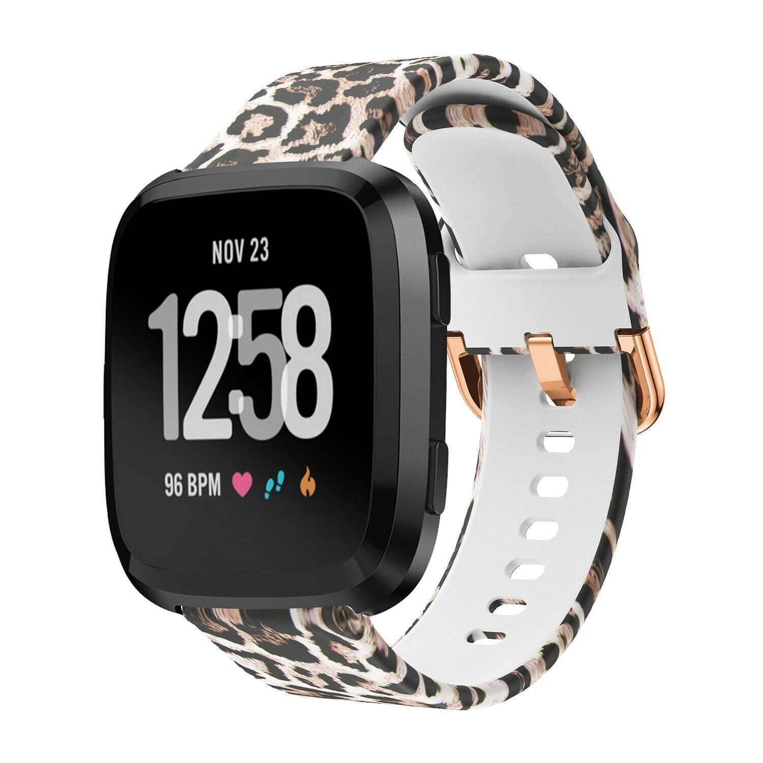 Lucky Leopard Fitbit Versa és Versa 2 szilikon szíj