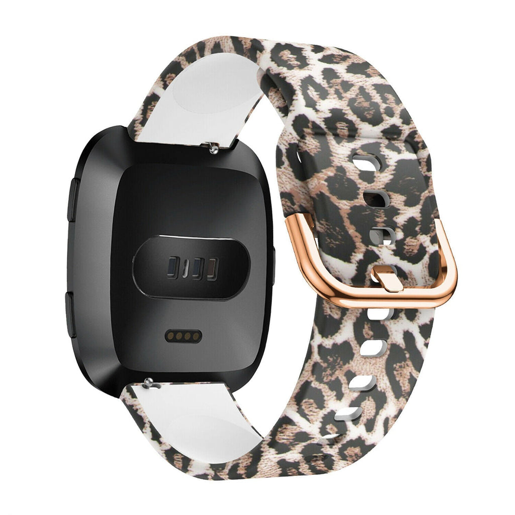 Lucky Leopard Fitbit Versa és Versa 2 szilikon szíj