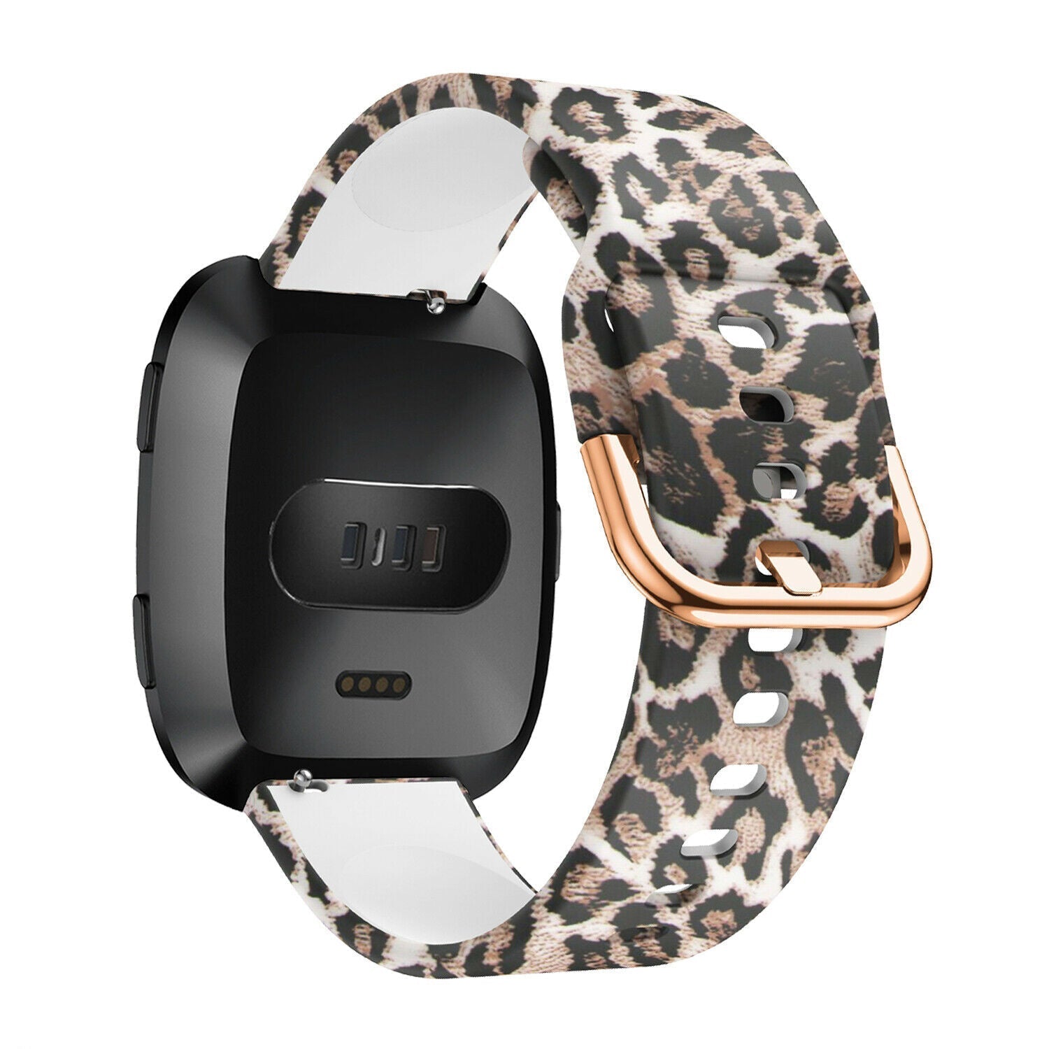 Lucky Leopard Fitbit Versa és Versa 2 szilikon szíj