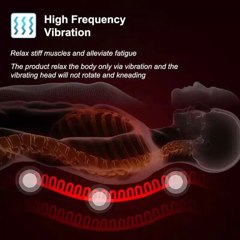 CalmWave elektromos hátmasszírozó párna hővel és gyengéd rezgésekkel otthoni használatra