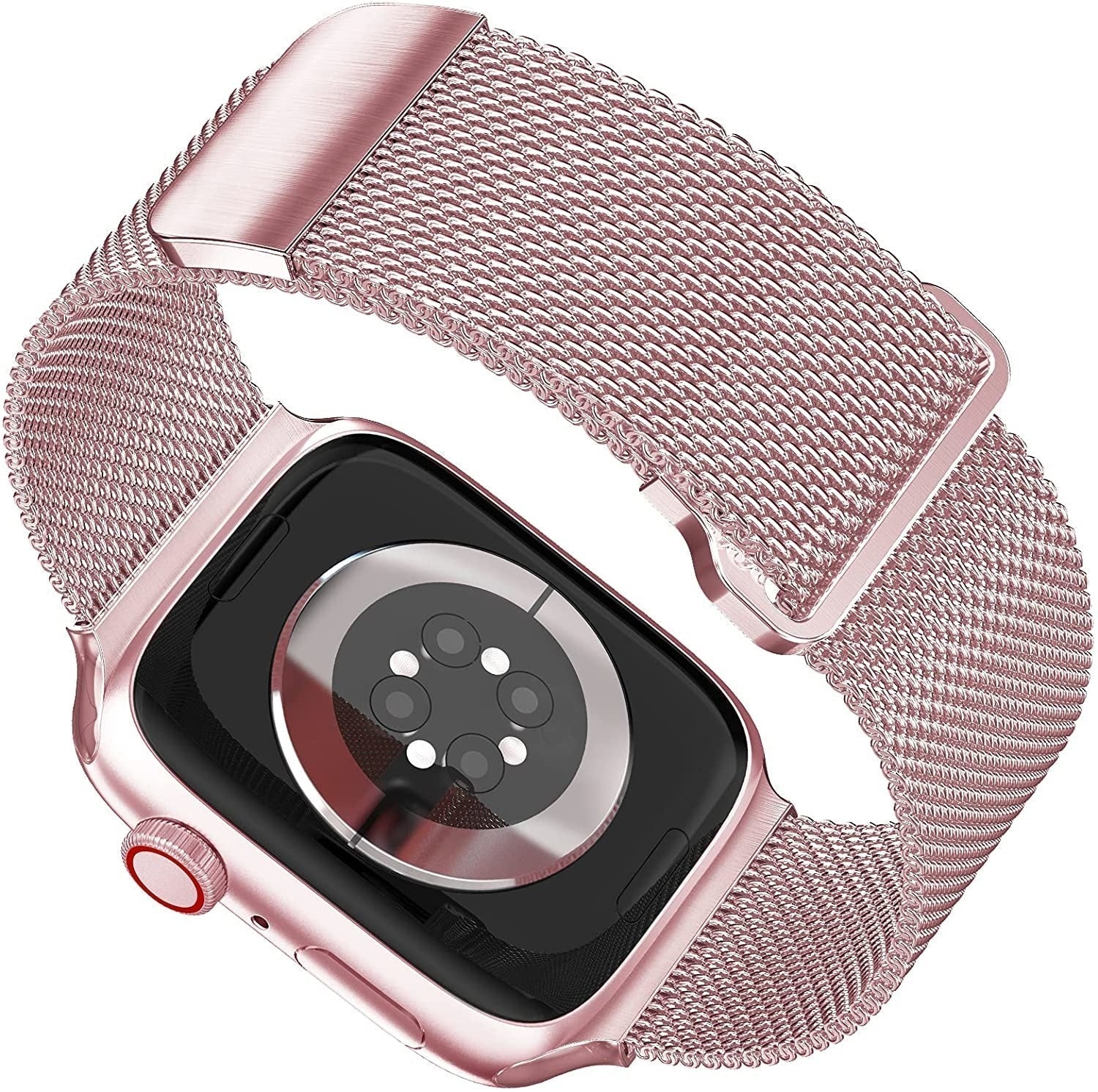 Apple Watch milánói szíj csattal rózsaszínben
