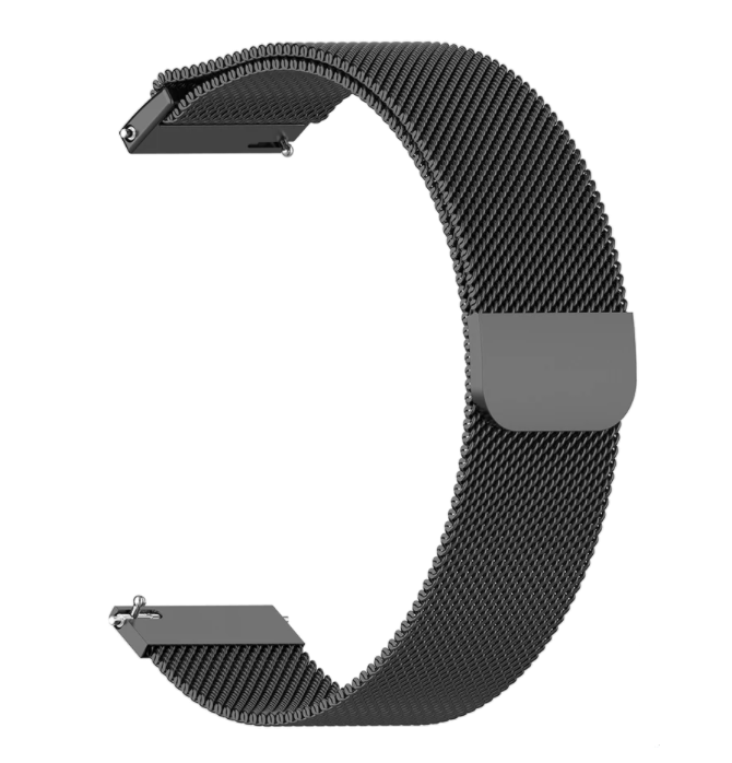22mm Milanese Watch Strap With Quick Release Black