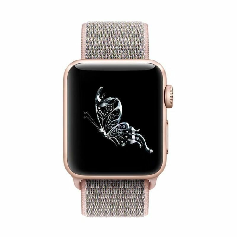 Apple Watch nylon szíj puha rózsaszín Apple Watch szíjhoz