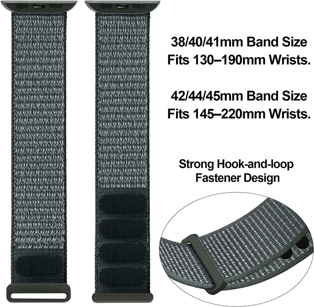 Apple Watch nejlon szíj szürke-zöld színű kiadás
