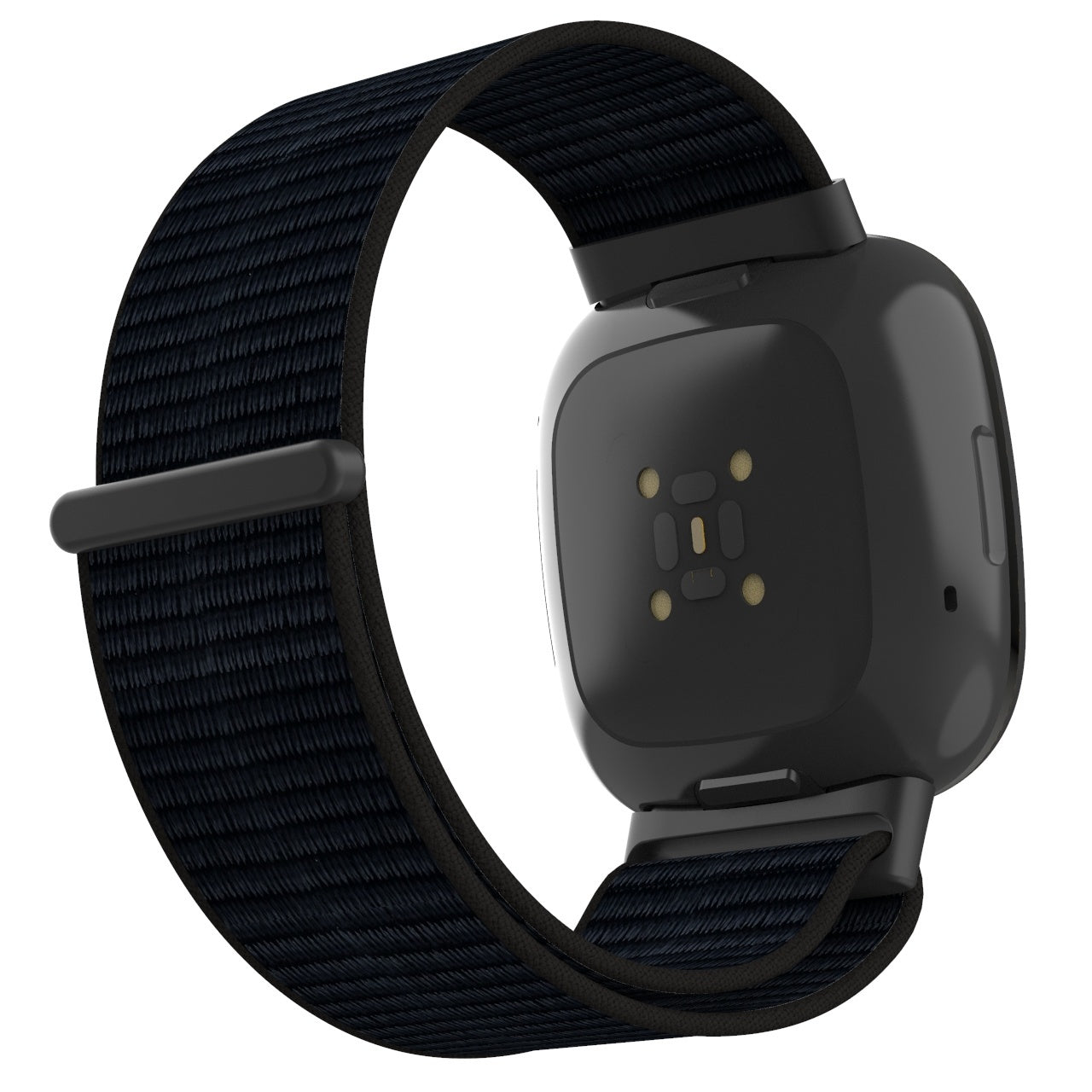 Fekete nejlon szíj Fitbit Sense 2 fitneszkövetőhöz