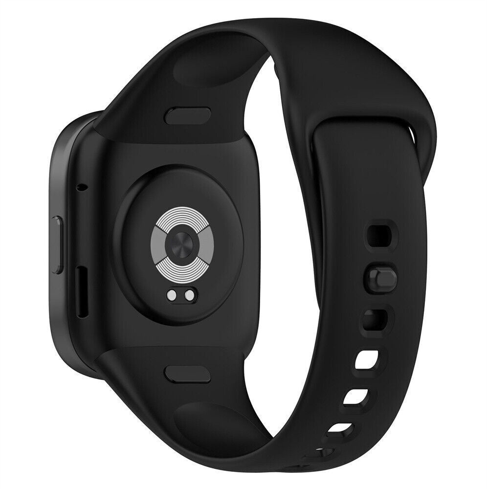 Fekete szilikon szíj csere Redmi Watch 3-hoz