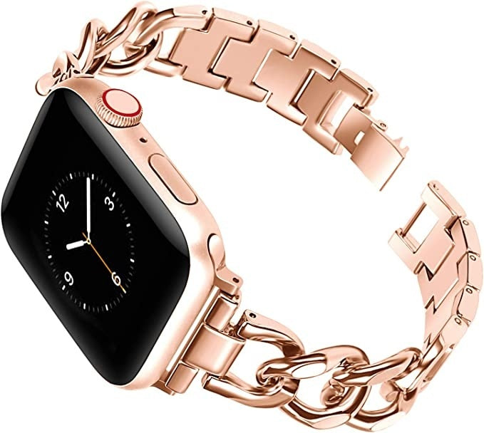 Apple Watch rozéarany rozsdamentes acél láncszíj