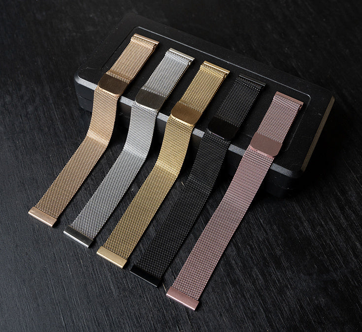 22mm Milanese Watch Strap With Quick Release Black