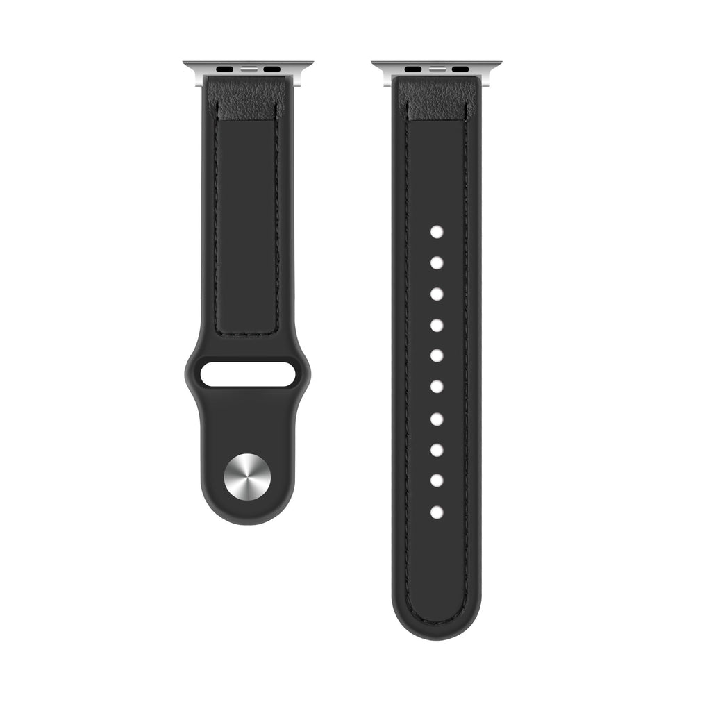 Apple Watch hibrid bőrszíj fekete cserepánt