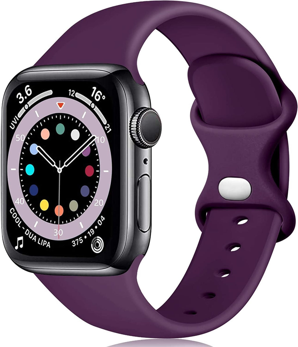 Apple Watch Classic szilikon szíj sötétlila színben