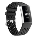 Fekete Fitbit Charge 4 Légáteresztő Karkötő Kiegészítő