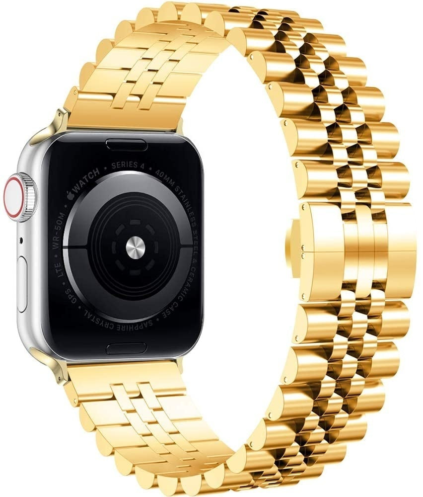 Apple Watch Jubilee rozsdamentes acél szíj arany színű szalag