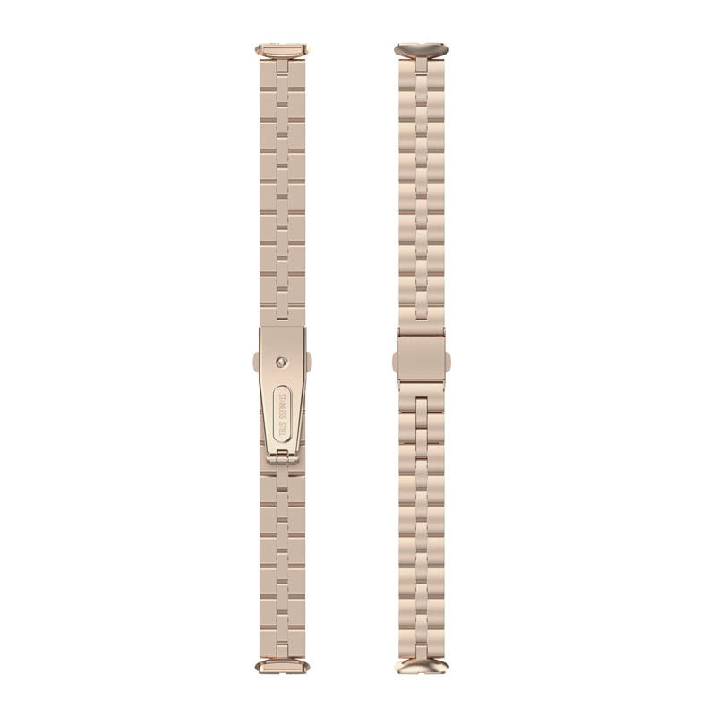 Fitbit Luxe rozsdamentes acél szíj pezsgőszínű kiadás
