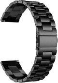22 mm rozsdamentes acél óraszíj - gyorskioldós fekete