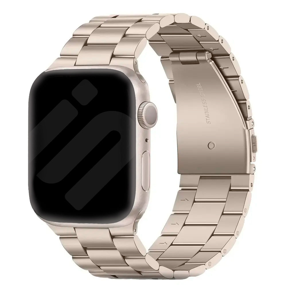 Apple Watch acél szíj csillagfényes kivitelben Apple Watch szíjhoz