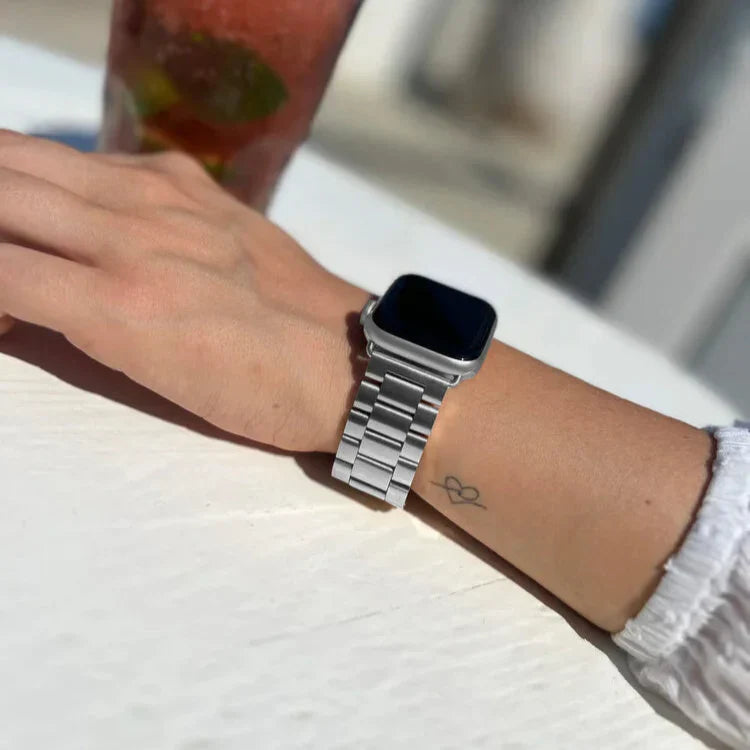 Apple Watch acél szíj ezüst színű szalag Apple Watch-hoz