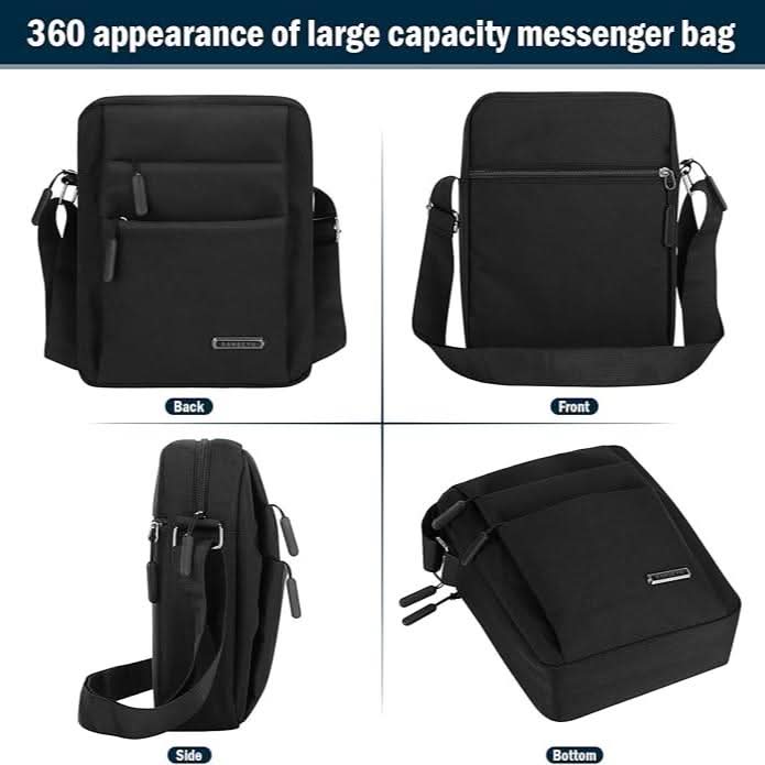 MetroGuard 防水 メンズショルダーバッグ 防犯設計付き