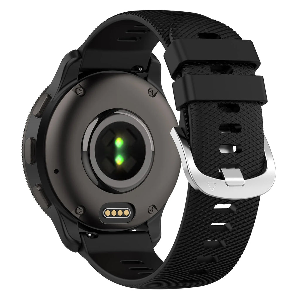 Garmin Vivoactive 3 szilikon szíj fekete karóra szíjhoz