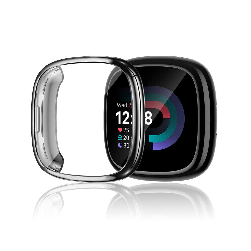 Fekete TPU tok Fitbit Versa 4 és Sense 2 kompatibilis