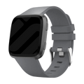 Szürke szilikon szíj csattal Fitbit Versa/Versa 2-höz