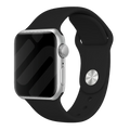 Fekete szilikon szíj Apple Watch cserélhető szíjhoz
