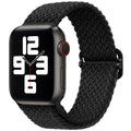 Apple Watch fonott nejlon szíj fekete Apple Watch-hoz