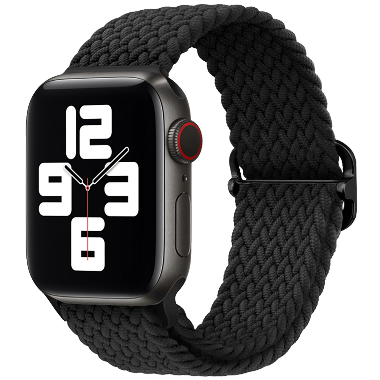 Apple Watch fonott nejlon szíj fekete Apple Watch-hoz